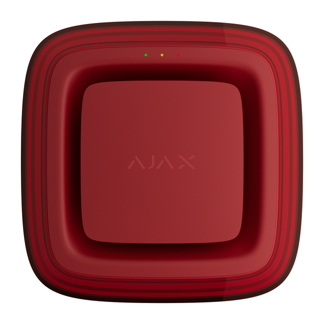 Ajax EN54 FireProtect sirène et flash rouge