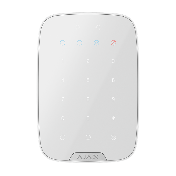 Ajax Superior Keypad Plus Grade 3, wit, draadloos met RFID, INCERT gecertificeerd (AJ-KEYPAD-PLUS-S-G3)