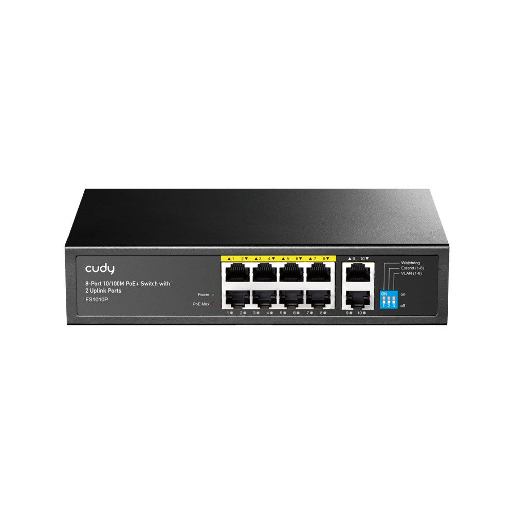 Commutateur PoE+ 10/100M à 8 ports