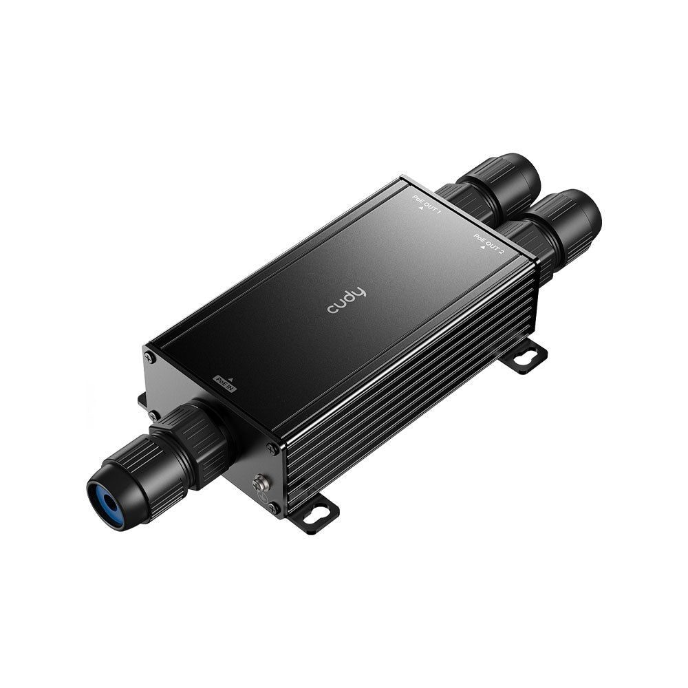 Extender PoE Gigabit à 2 canaux pour une utilisation en extérieur