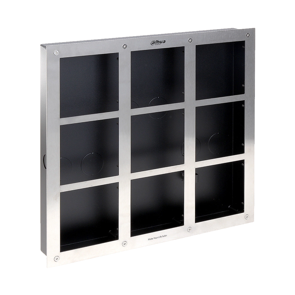 Kit d'installation modulaire 3x3 pour visiophones encastrables de la série VTO2000A