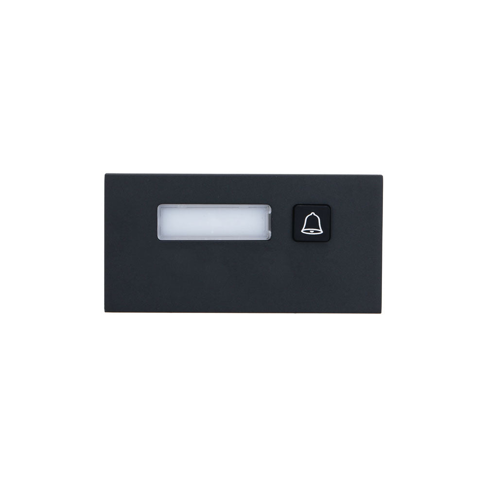 1 module bouton d'appel mécanique. Il fait partie du système modulaire VTO4202FB-X de Dahua