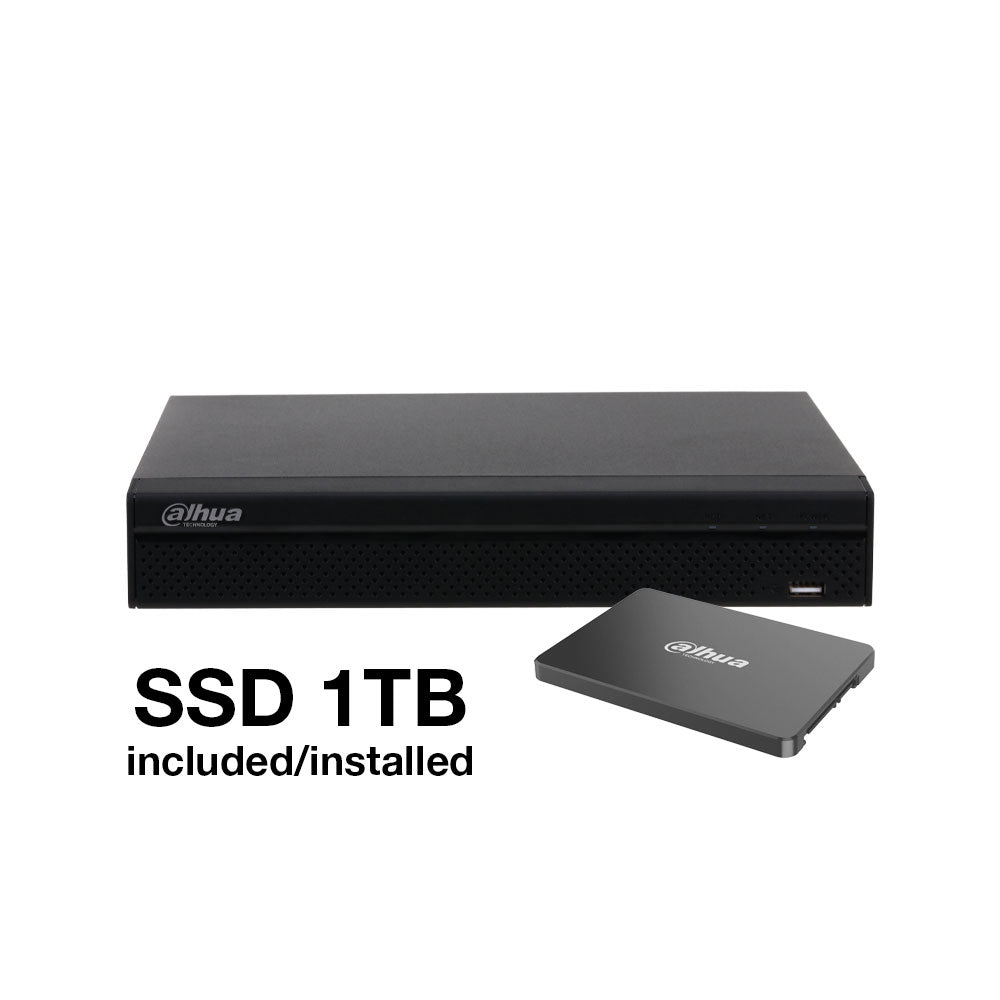NVR IP Dahua à 4 canaux avec PoE et 960 SSD