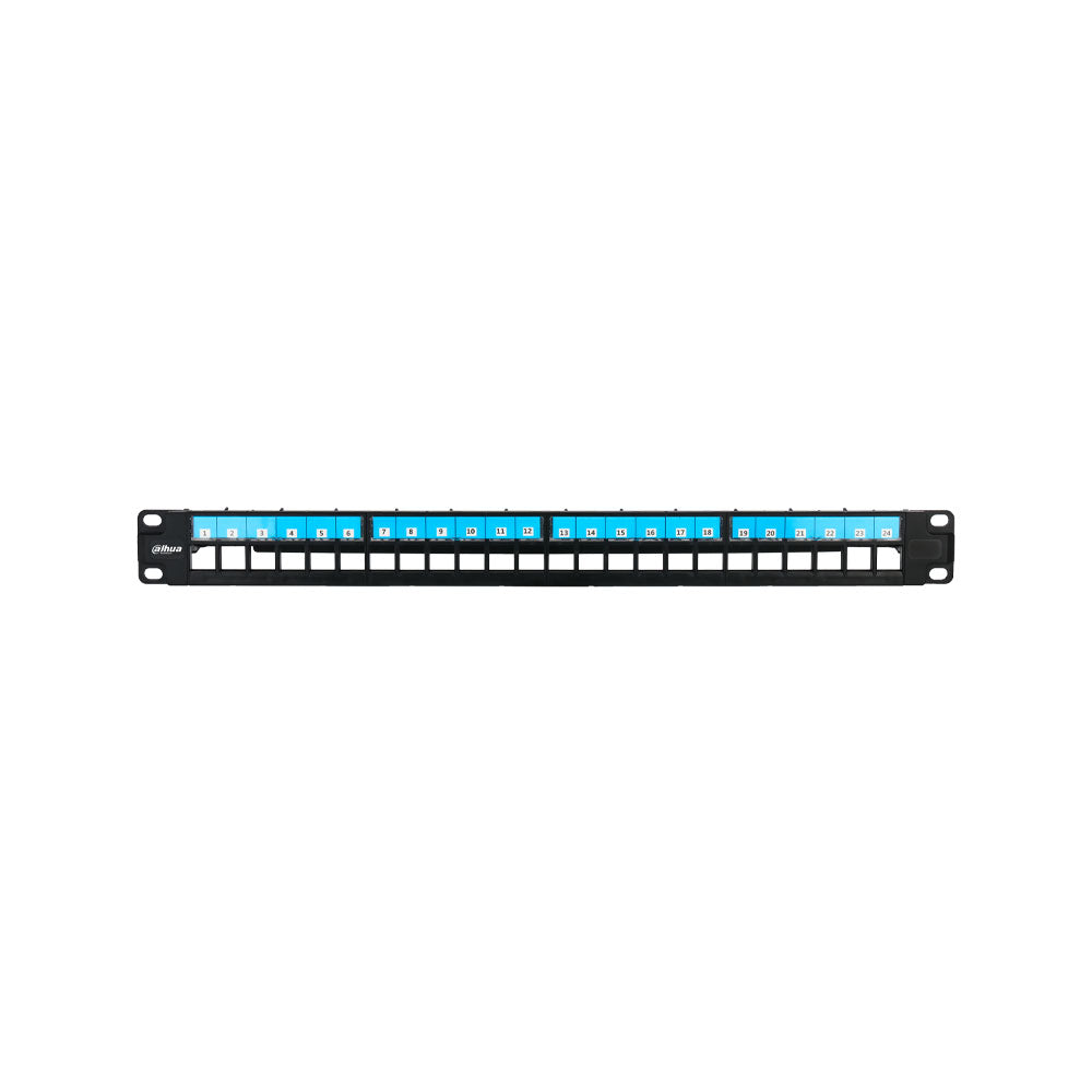 Panneau de brassage Dahua UTP 24 ports 1U non blindé pour rack 19 pouces