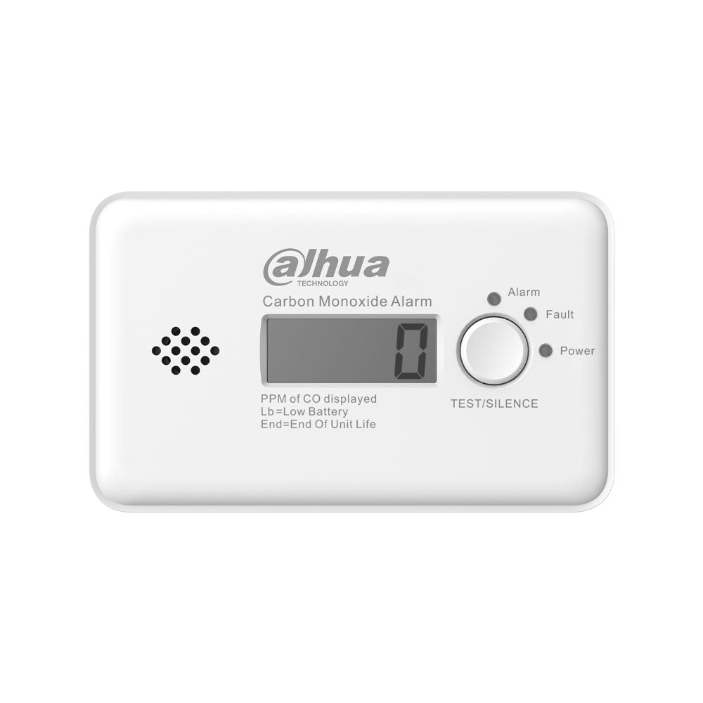 Détecteur sans fil de monoxyde de carbone Dahua avec capteur électrochimique et écran LCD