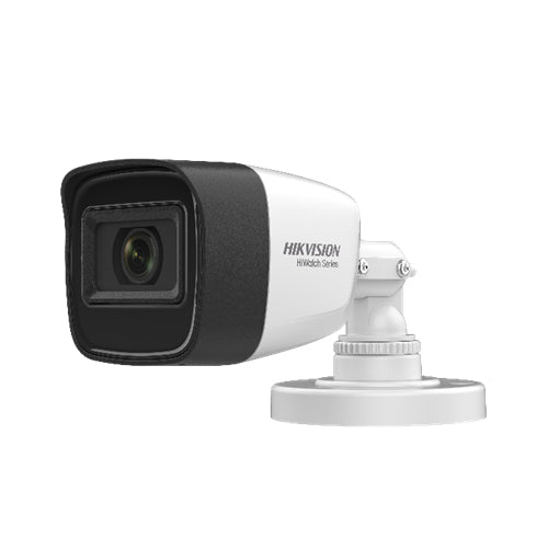 Caméra bullet 4 en 1 série HIKVISION® HiWatch T avec éclairage IR intelligent de 30 m pour une utilisation en extérieur.