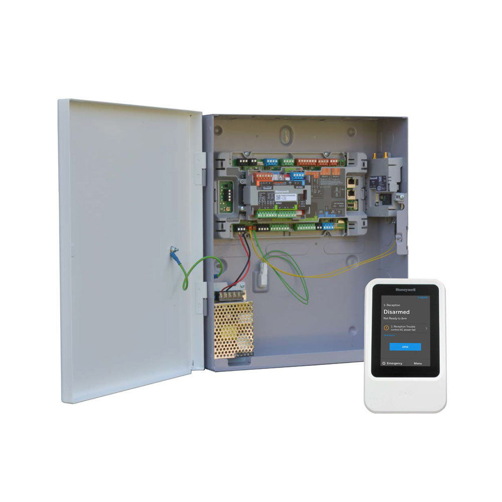 Kit Honeywell MAXPRO comprenant : 1x Centrale MPIP2000E 8+2 zones sur carte extensible à 60