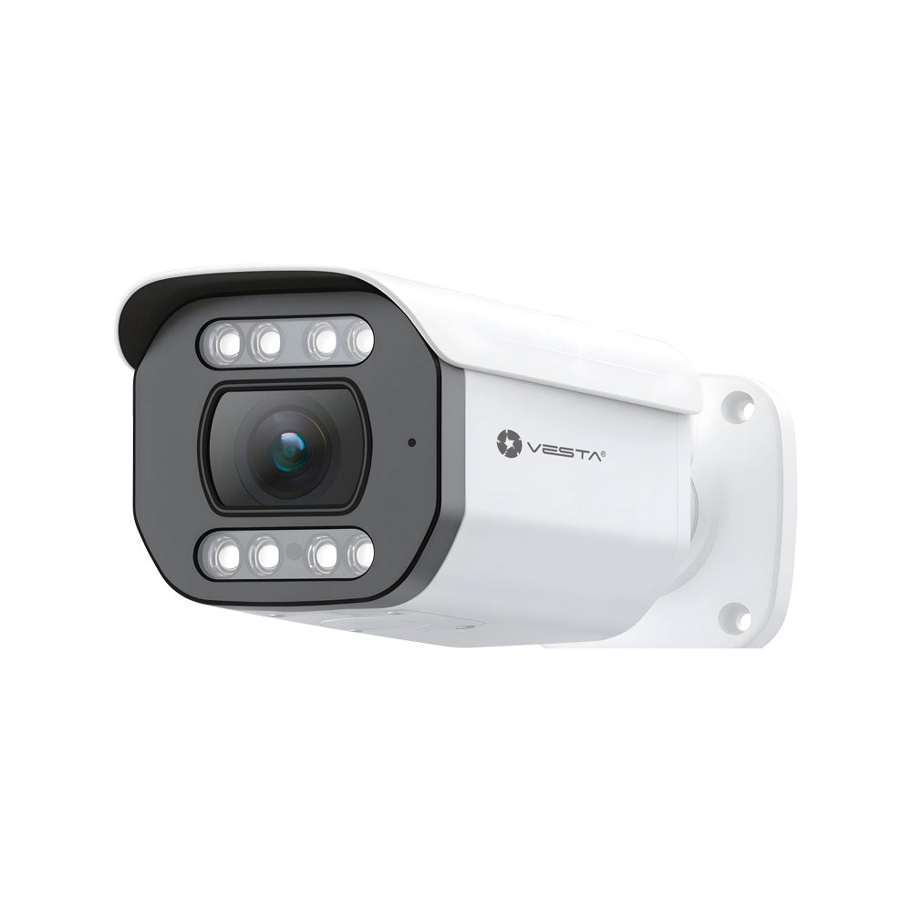 Caméra IP de type « bullet » Vesta Advanced Video avec dissuasion active. 5 MP à 25/30 images par seconde – IPC-B35-ZAS-14X