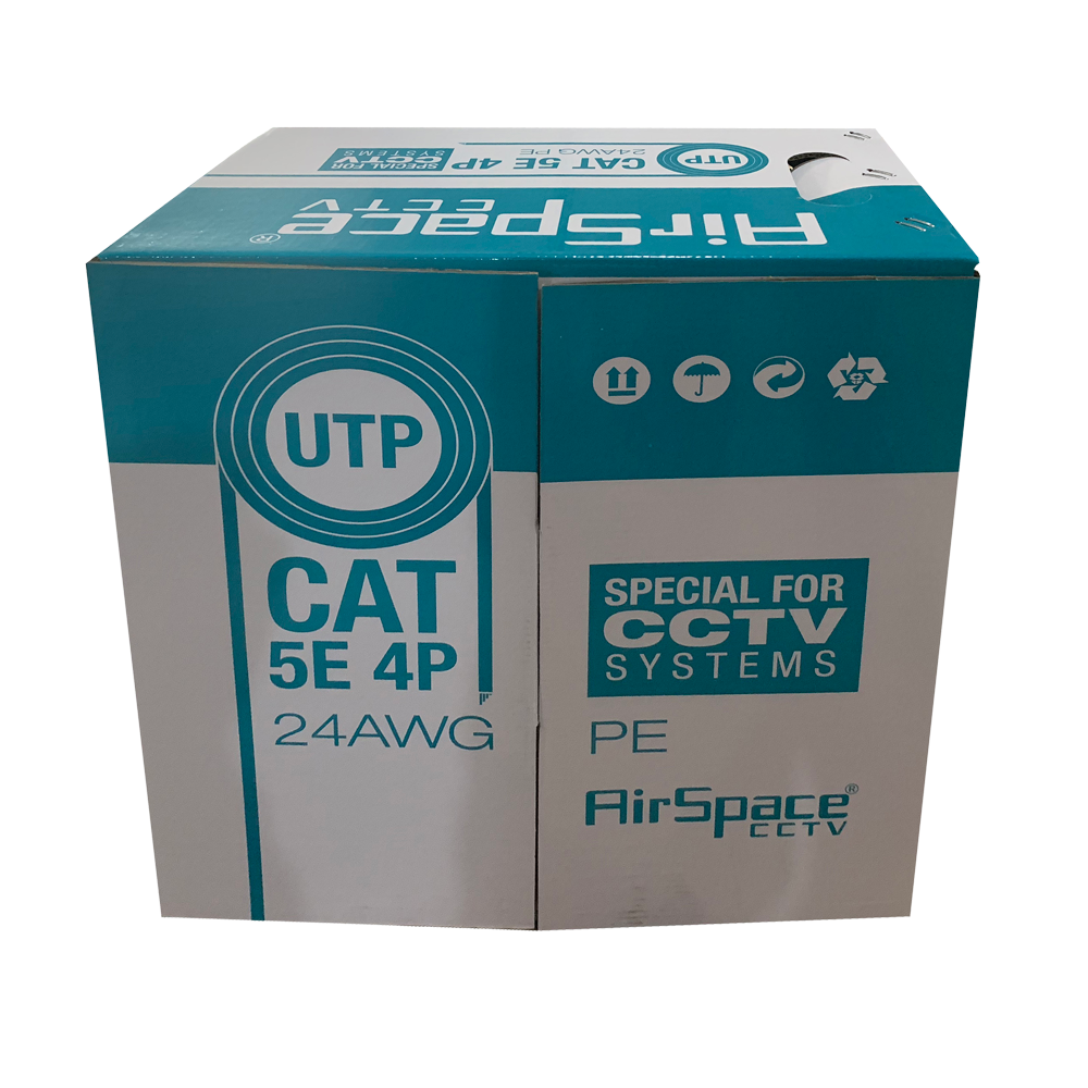 Rouleau de 305 mètres de câble UTP CAT5E 24AWG rigide