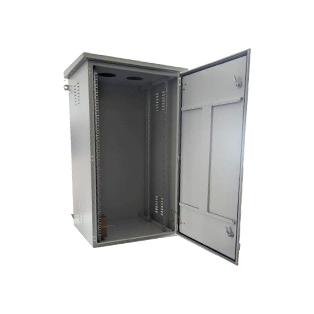 Coffret rack 19" extérieur 42U avec ventilation, plateau et protection IP55