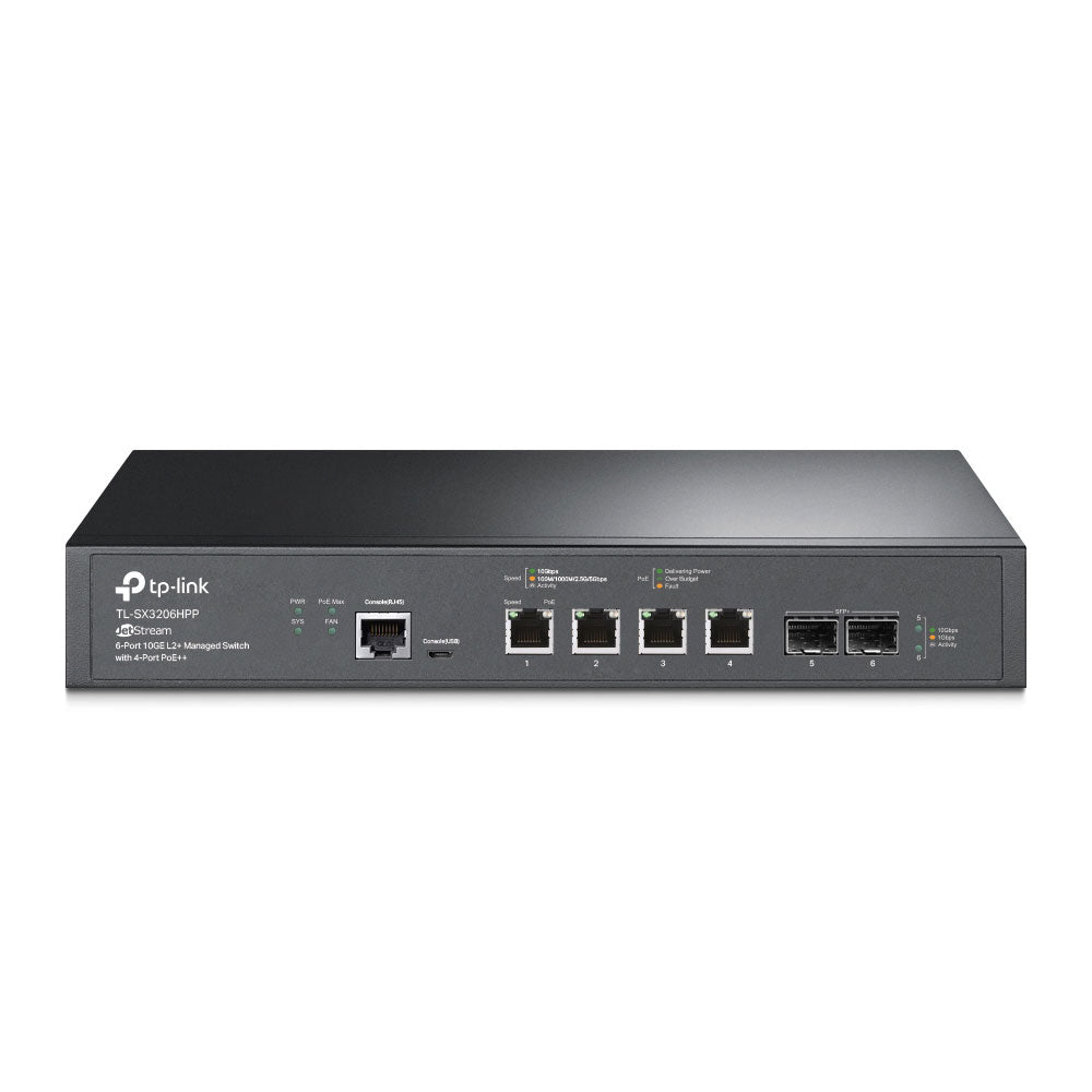 Switch PoE L2+ à 6 ports 10 Gigabit