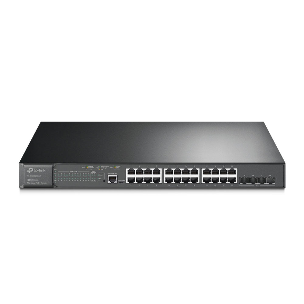 Switch L2+ avec 24 ports PoE+ Gigabit et 4 ports SFP+ 10 Gigabit