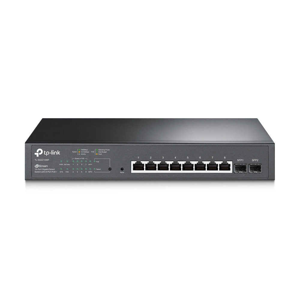 Switch Gigabit L2+ avec 8 ports PoE+ et 2 SFPs
