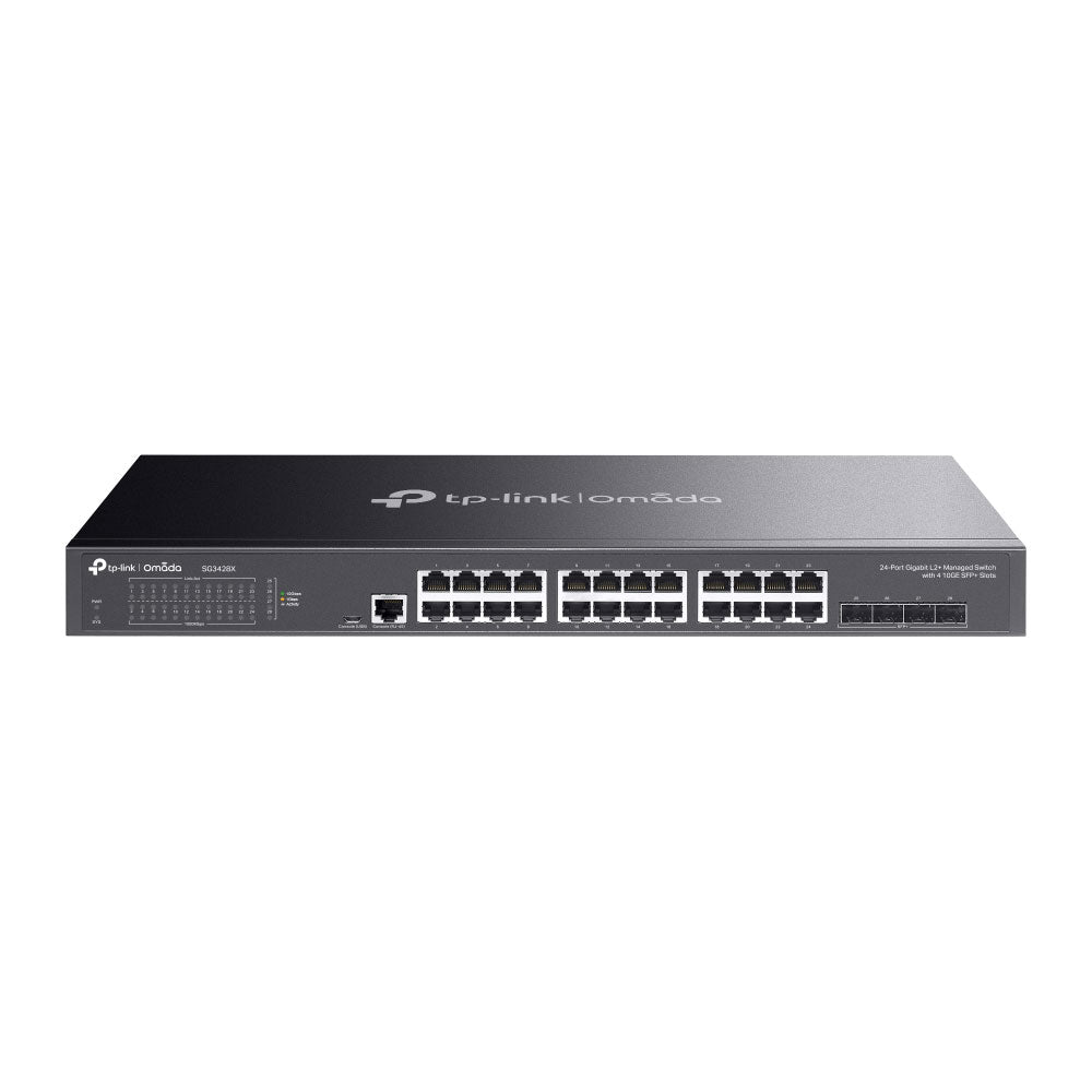 Switch L2+ avec 24 ports Gigabit RJ45 et 4 ports SFP+ 10 Gigabit