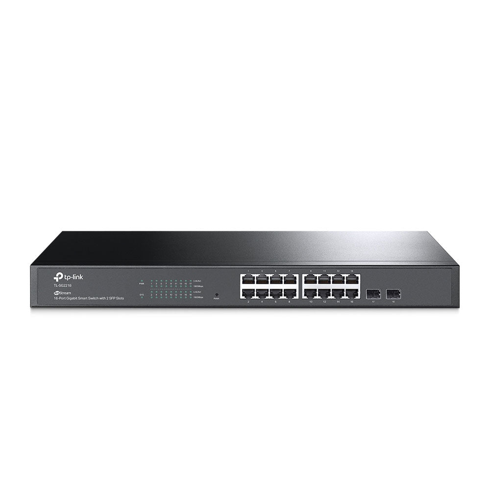 Switch Gigabit L2 avec 16 ports RJ45 et 2 emplacements SFP