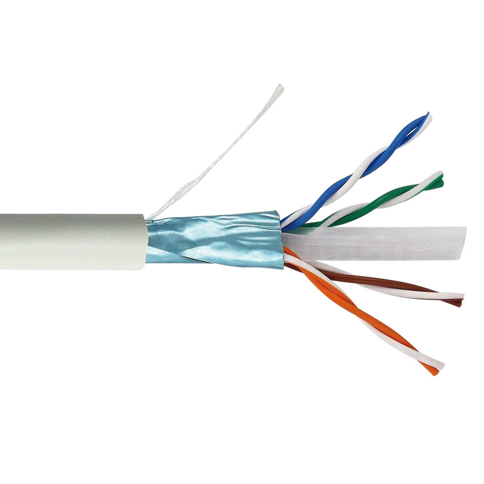 Câble FTP CAT6 blindé 4x2x1/0,50 CCA en rouleau de 305m