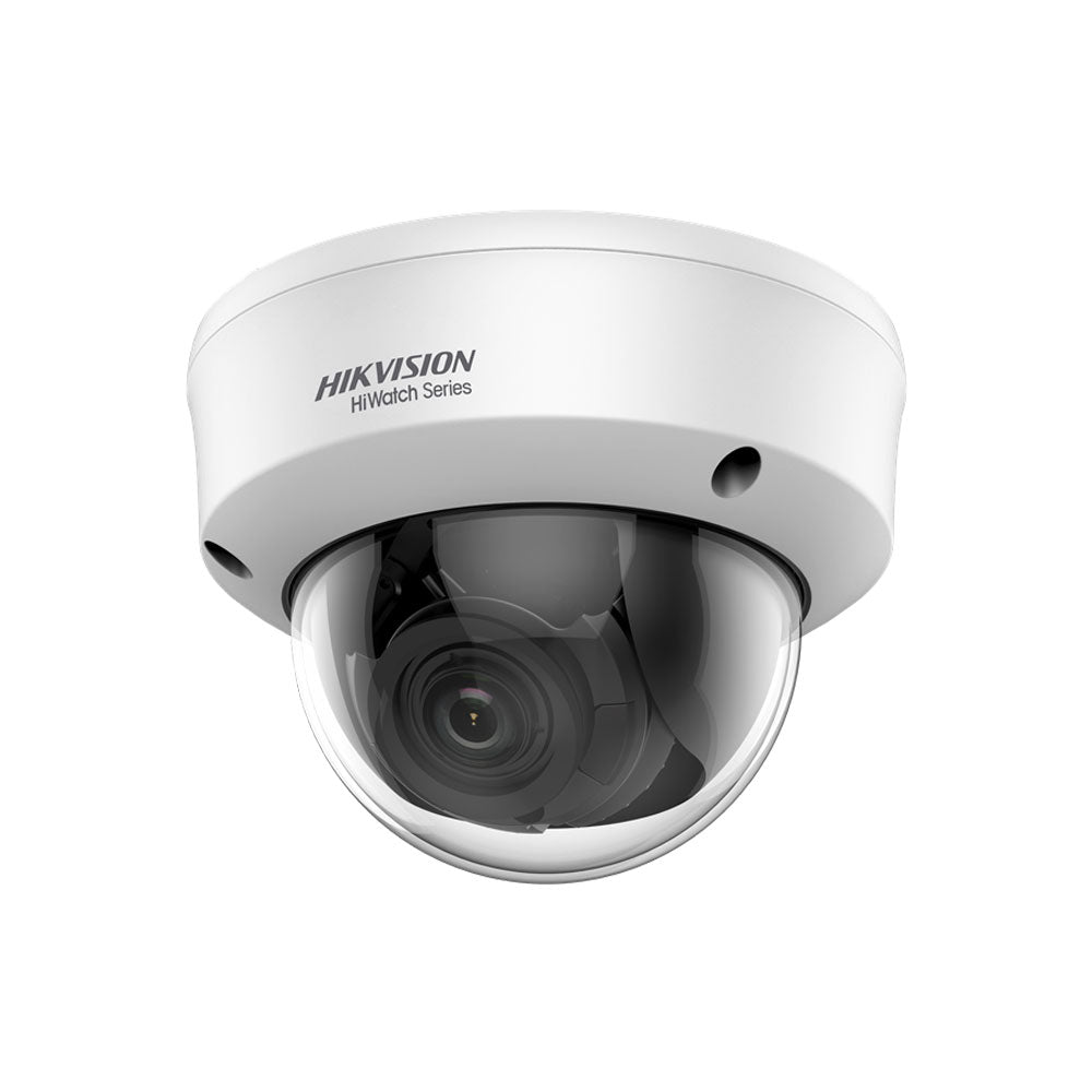 Dôme fixe 4 en 1 Série HiWatchT de HIKVISION® avec éclairage Smart IR de 40 m, antivandalisme pour extérieur