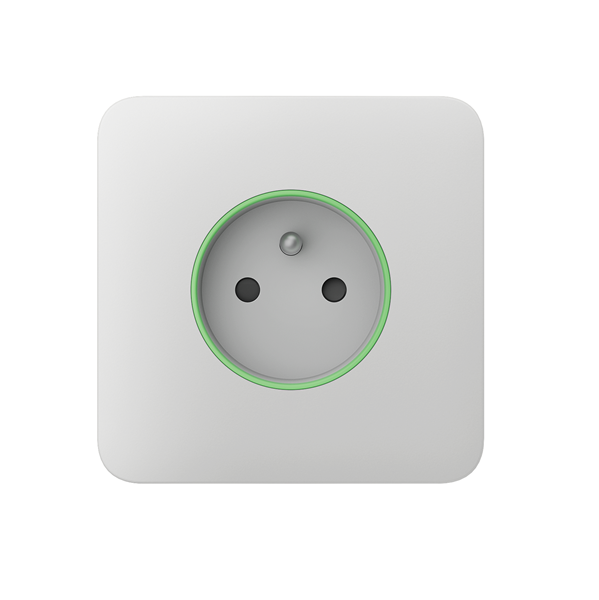 LightSwitch Jeweller prise intelligent. Couverture simple. Blanc