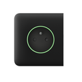 LightSwitch Jeweller prise intelligent. Disposition latéral. Noir