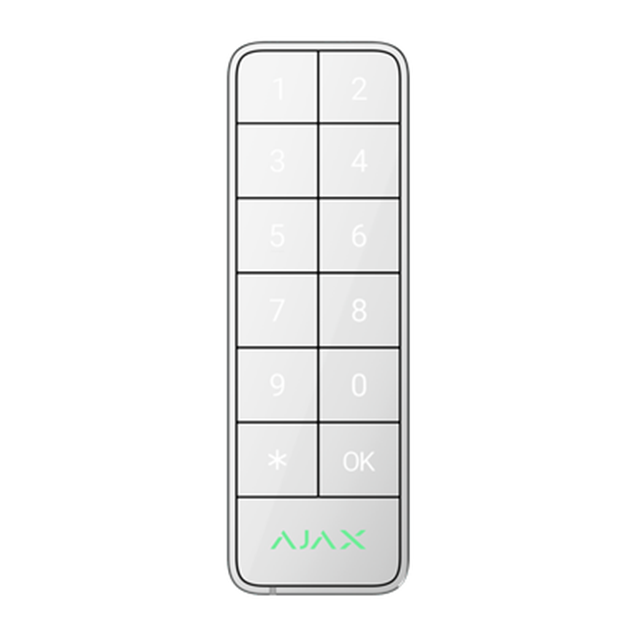 Ajax KeyPad Outdoor Fibra blanc AJ-KeyPad-Outdoor-Fibra