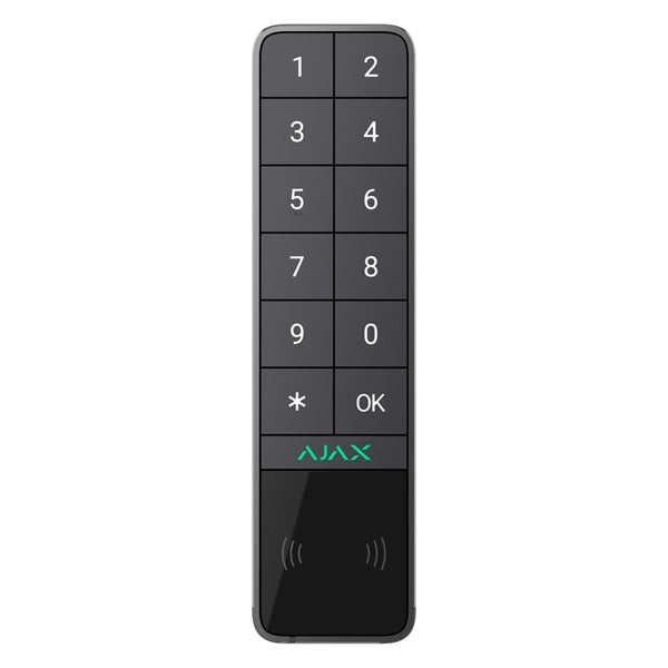 Ajax Keypad OutDoor graphite. Clavier tactile sans fil. Clavier sans fil intérieur et extérieur avec authentification par Pass, Tag, smartphones et…