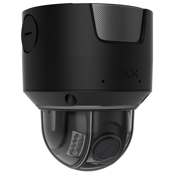 Ajax Superior DomeCam HLVF caméra IP 4MP Turret avec éclairage hybride et IA intégrée . Lentille varifocale de 2,8 mm - 12 mm. Noir