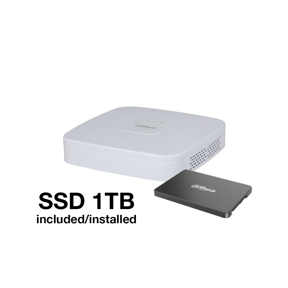 Dahua XVR 5-en-1 à 4 canaux avec disque SSD de 1 To