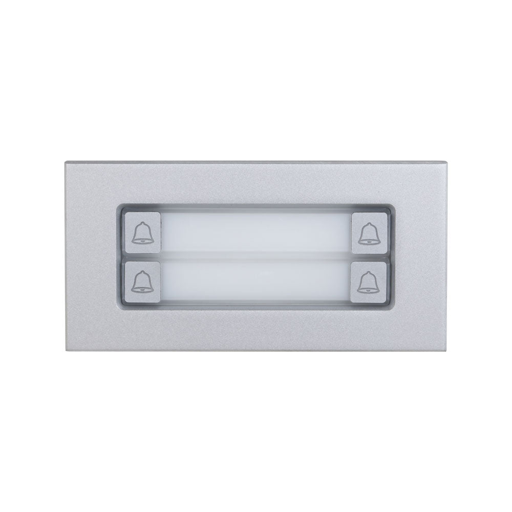 Module de boutons-poussoirs à 4 boutons avec boîtier en aluminium, IP65 et IK07