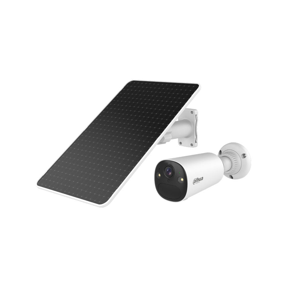 Caméra IP Dahua 4MP avec 4G, batterie et panneau solaire