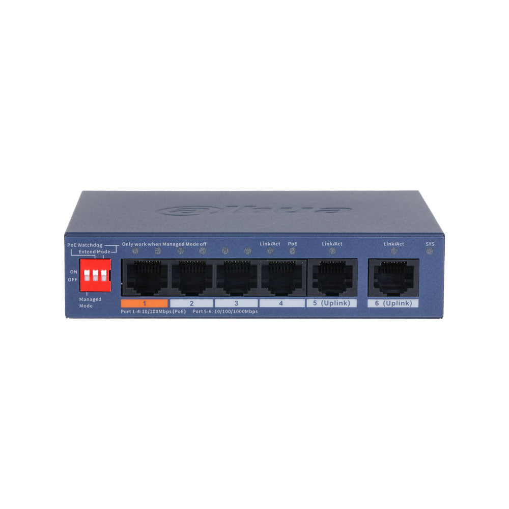 Dahua 6-Port Cloud Managed PoE Switch