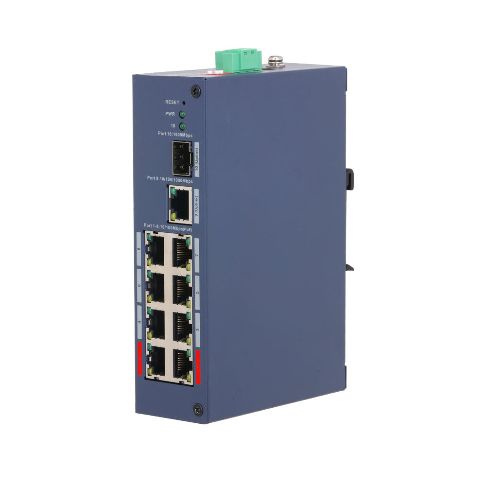 Switch cloud manageable renforcé Dahua 10 ports avec 8 PoE
