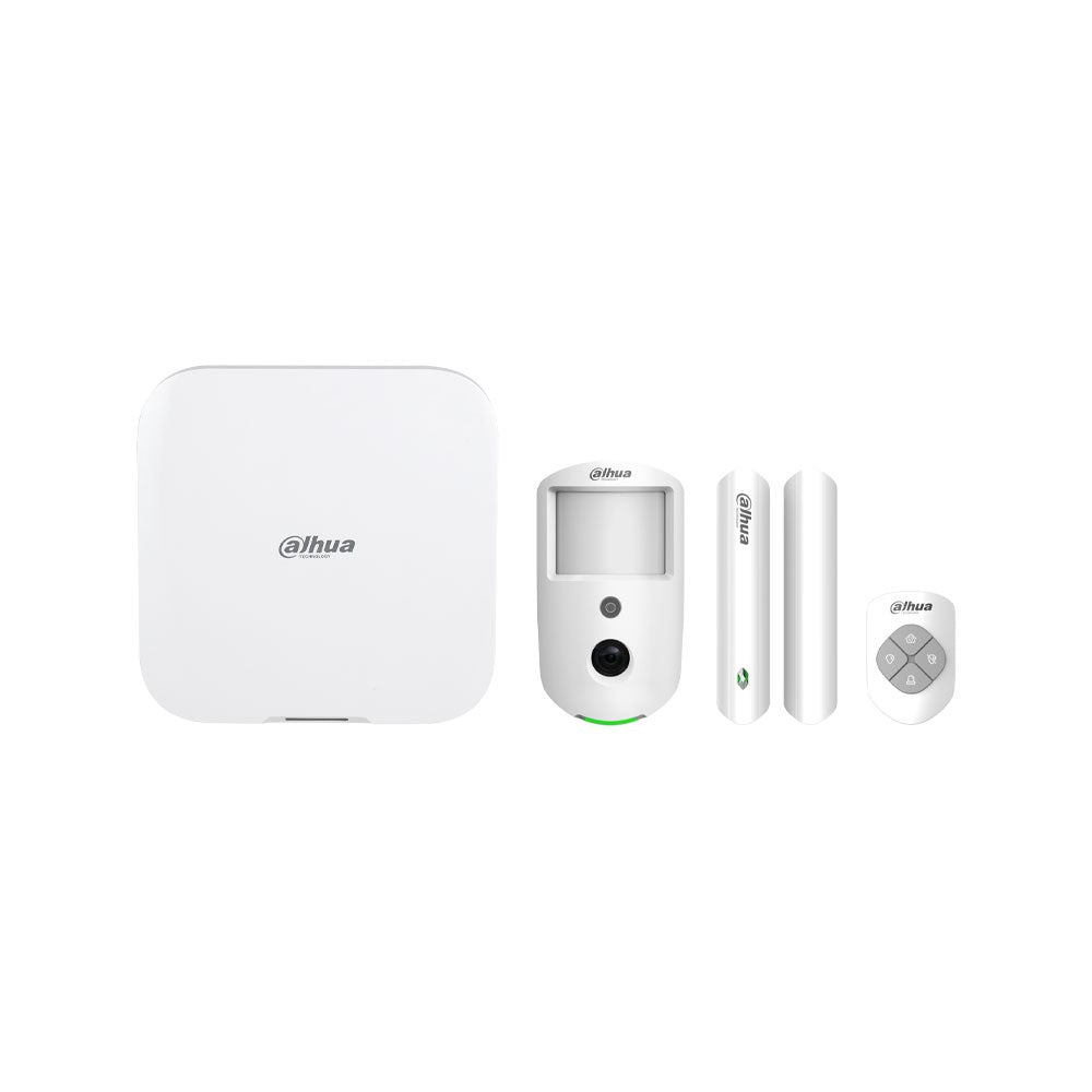 Kit d'alarme radio Dahua avec Ethernet, Wi-Fi, 4G et vérification vidéo
