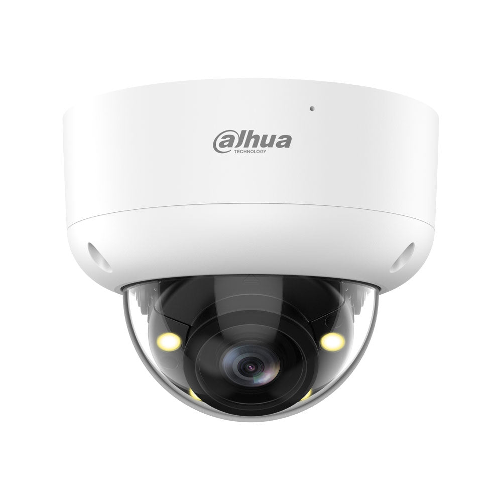 Caméra 4 en 1 Dahua Lite 8MP avec Smart Dual Light, microphone, objectif motorisé et boîtier antivandale