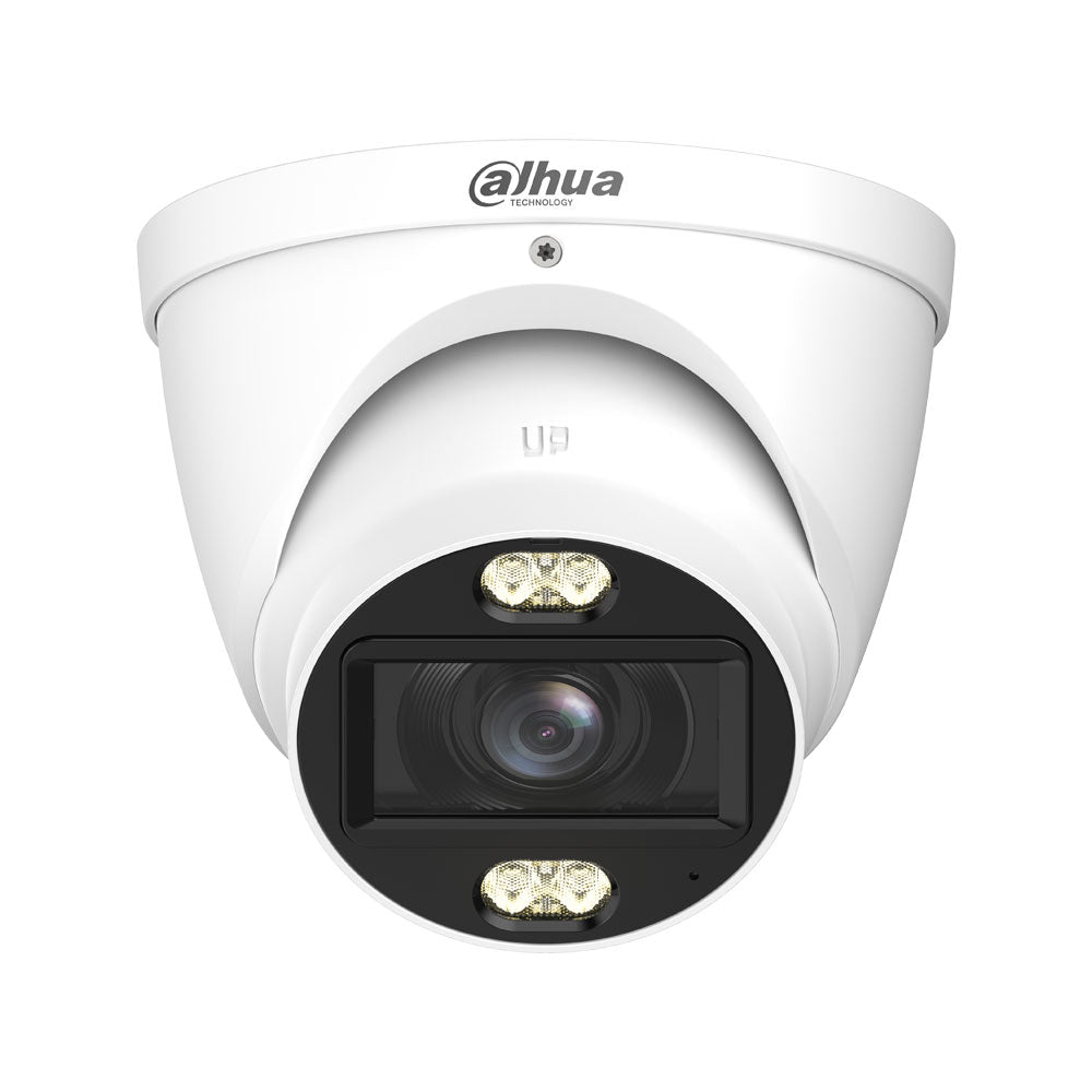 Caméra 4 en 1 Dahua Lite 8MP avec Smart Dual Light, microphone et objectif motorisé pour extérieur
