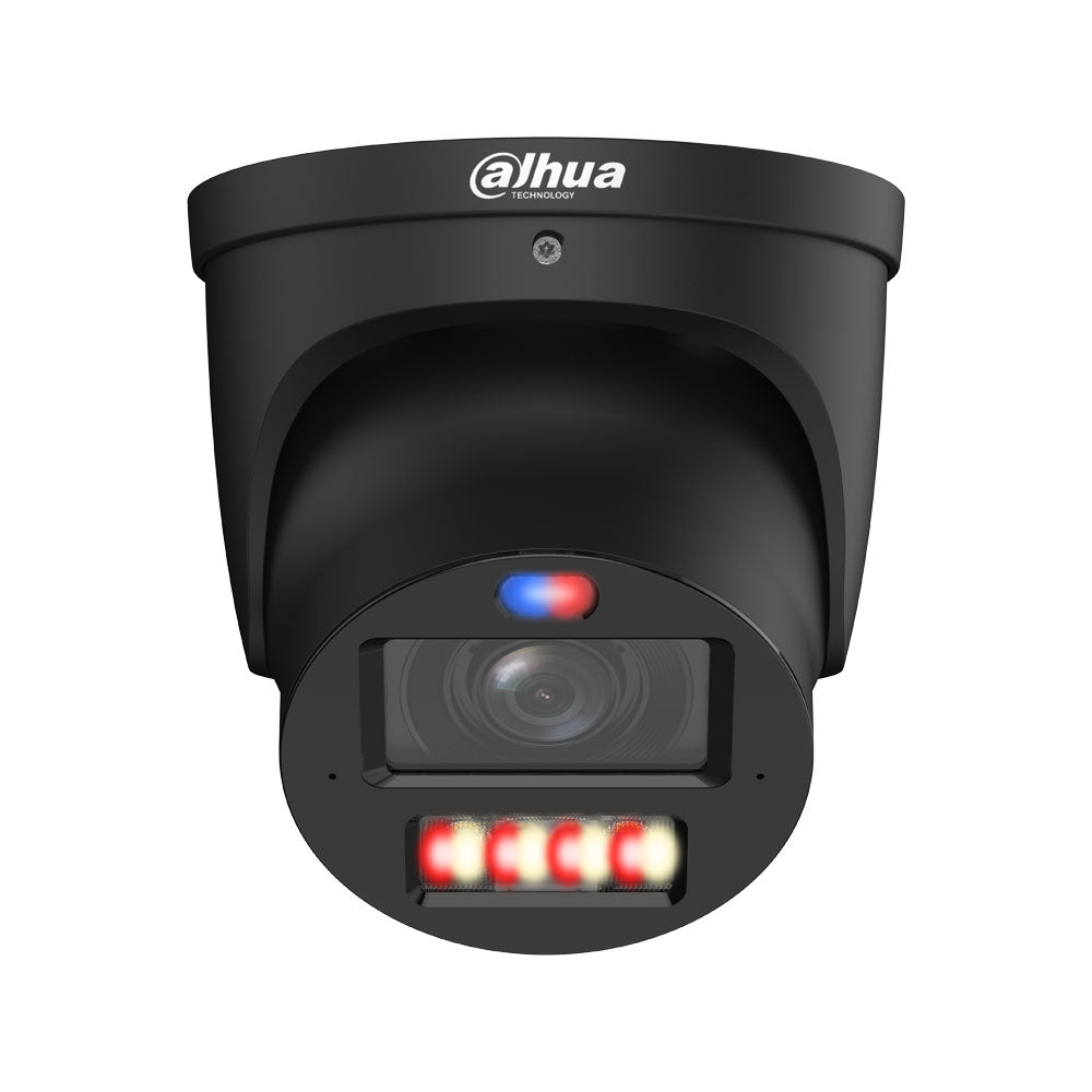 Dôme IP Dahua WizSense 3 noir 4MP avec TiOC PRO et objectif motorisé pour extérieur