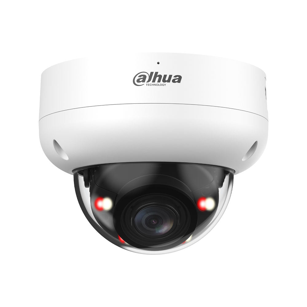 Mini-dôme IP Dahua WizSense 3 2MP avec Smart Dual Light, SMD 4.0 et objectif varifocal
