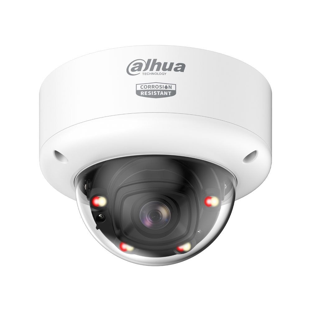 Dôme IP Dahua WizMind 5 anticorrosion 4MP avec Smart Dual Light et objectif motorisé