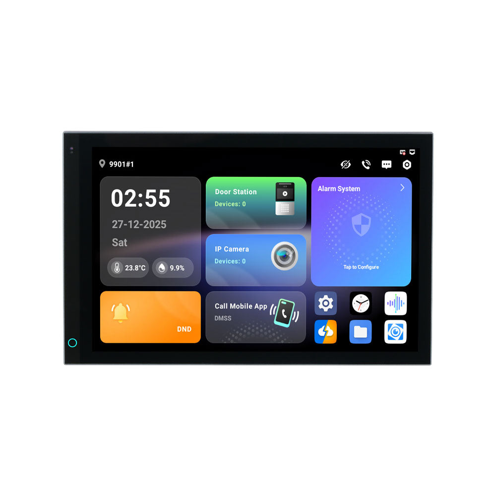 Panneau de contrôle intelligent IP 2 fils Dahua Ultra de 10,1 pouces avec Android 14