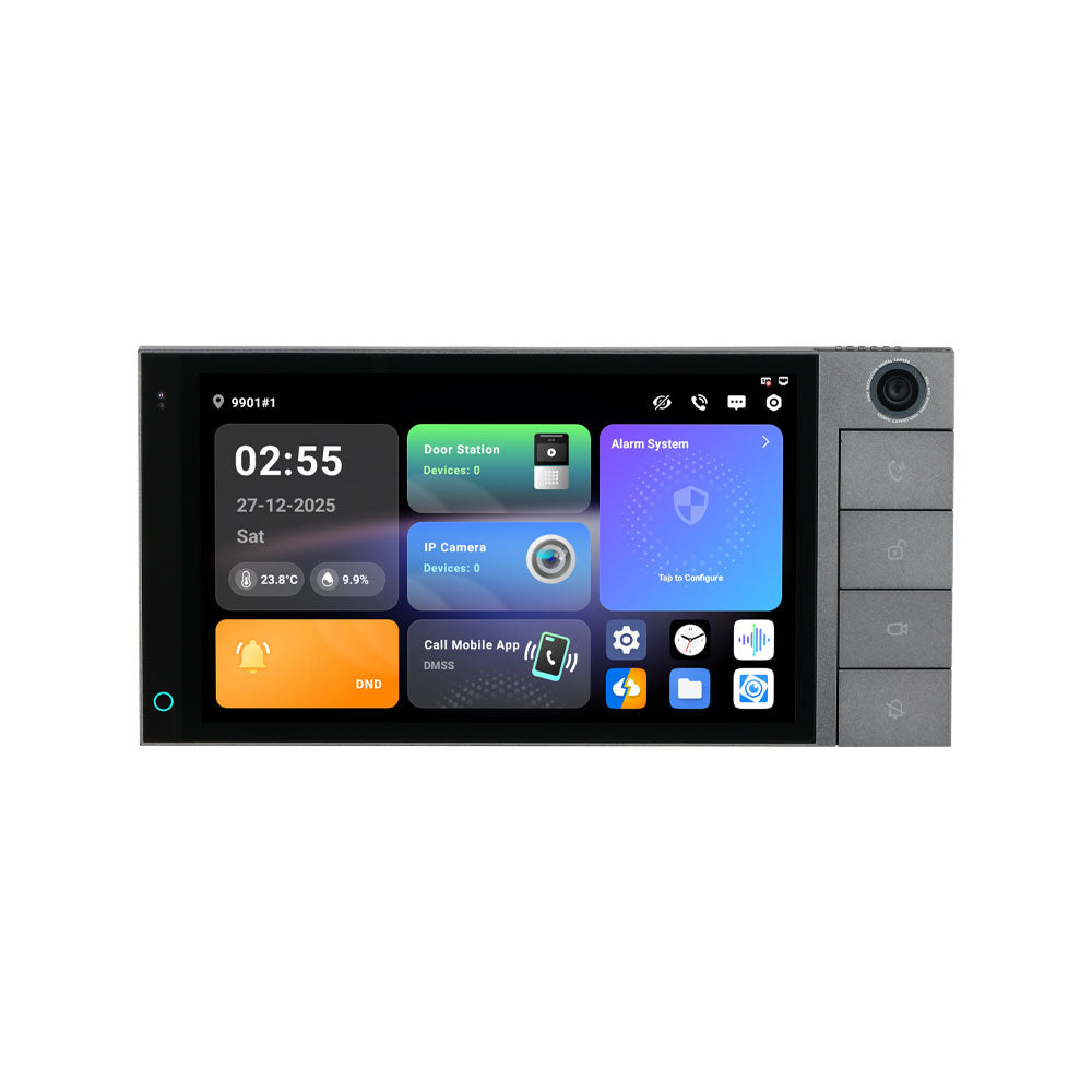 Moniteur IP Dahua Ultra de 7 pouces avec Android 14, 2 fils, Wi-Fi et PoE