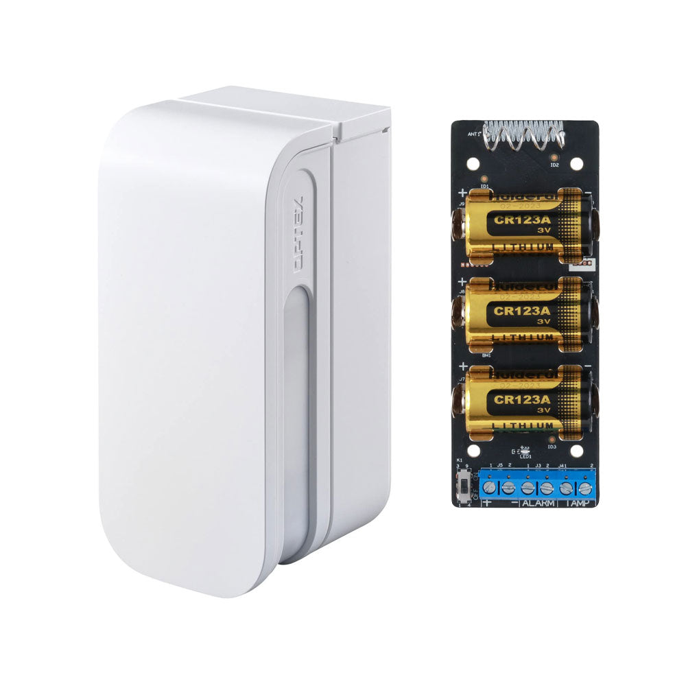 Détecteur double PIR Optex pour extérieur avec expandeur d'entrée radio Dahua