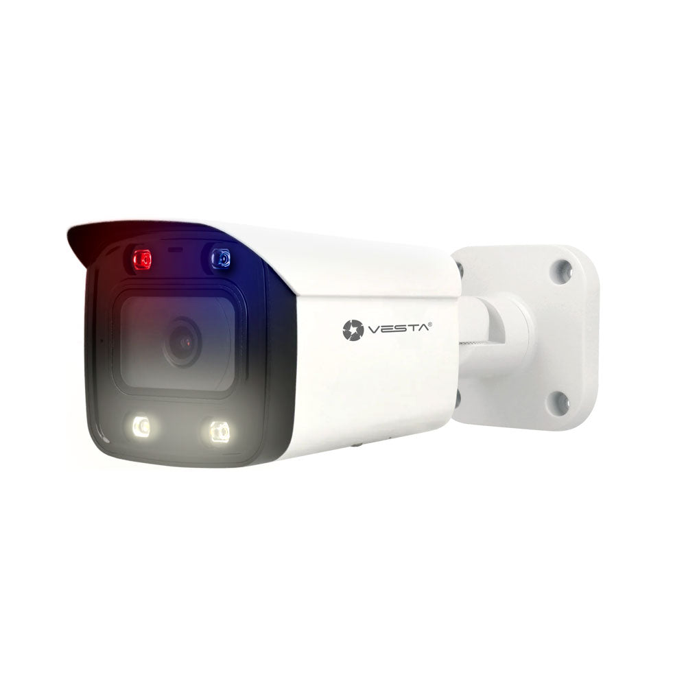 Caméra IP Vesta Advanced Video Smart Dual Light Active Deterrence Lite AI pour l'extérieur. 4MP@25ips et H.265+. Smart Dual Light avec… – IPC-B34-AS-PV