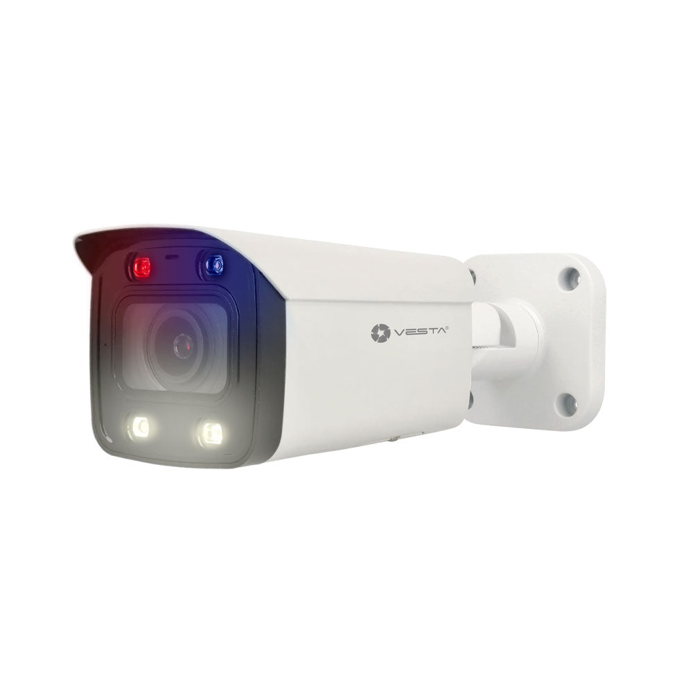 Caméra IP Vesta Advanced Video Smart Dual Light Active Deterrence Lite AI pour l'extérieur. 4MP@25ips et H.265+. Smart Dual Light avec… – IPC-B34-ZAS-PV