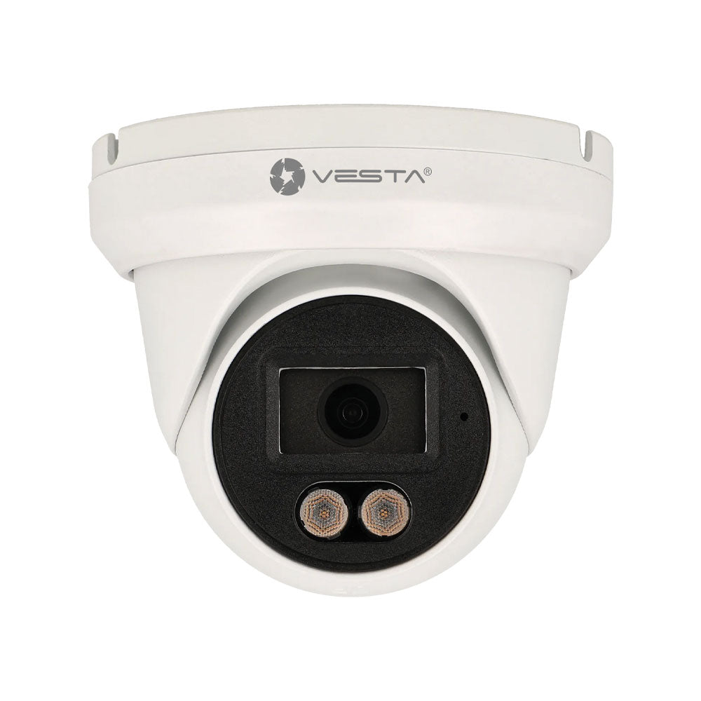 Dôme IP Vesta Advanced Video Smart Dual Light Lite AI pour l'extérieur. 4MP@25ips et H.265+. 0,006 lux – IPC-T24-L