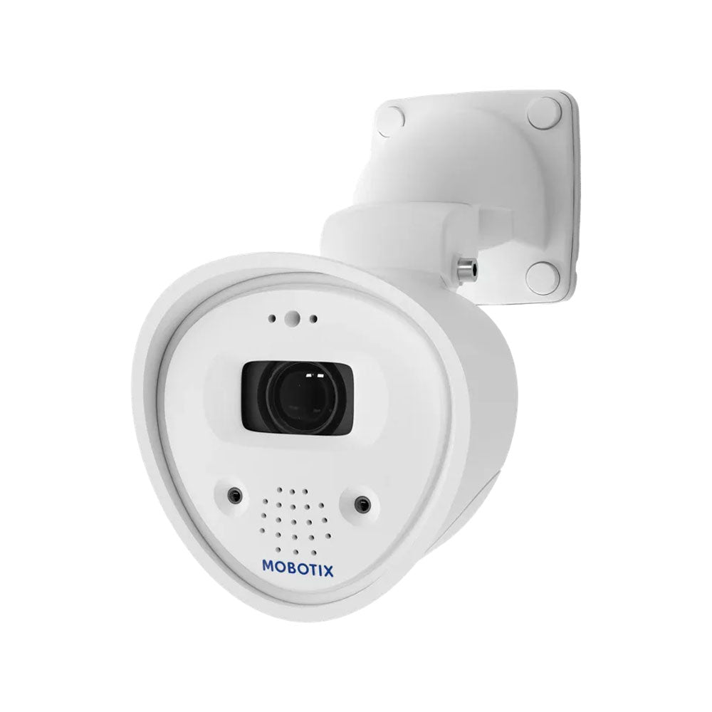 Caméra bullet IP MOBOTIX M ONE de 8MP avec optique varifocale 11-29 mm, IR et IA pour l'extérieur