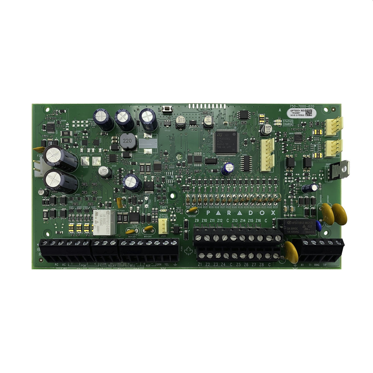 Circuit de rechange de central Spectra PlusT 5 zones de degré 2