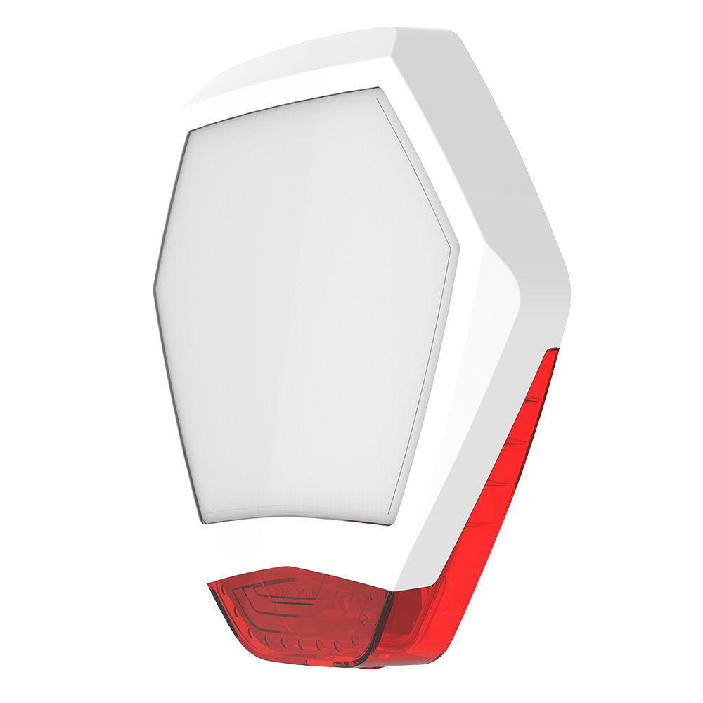 Odyssey X3 façade blanche/rouge pour Odyssey X-B base sirène extérieure rétro-éclairée