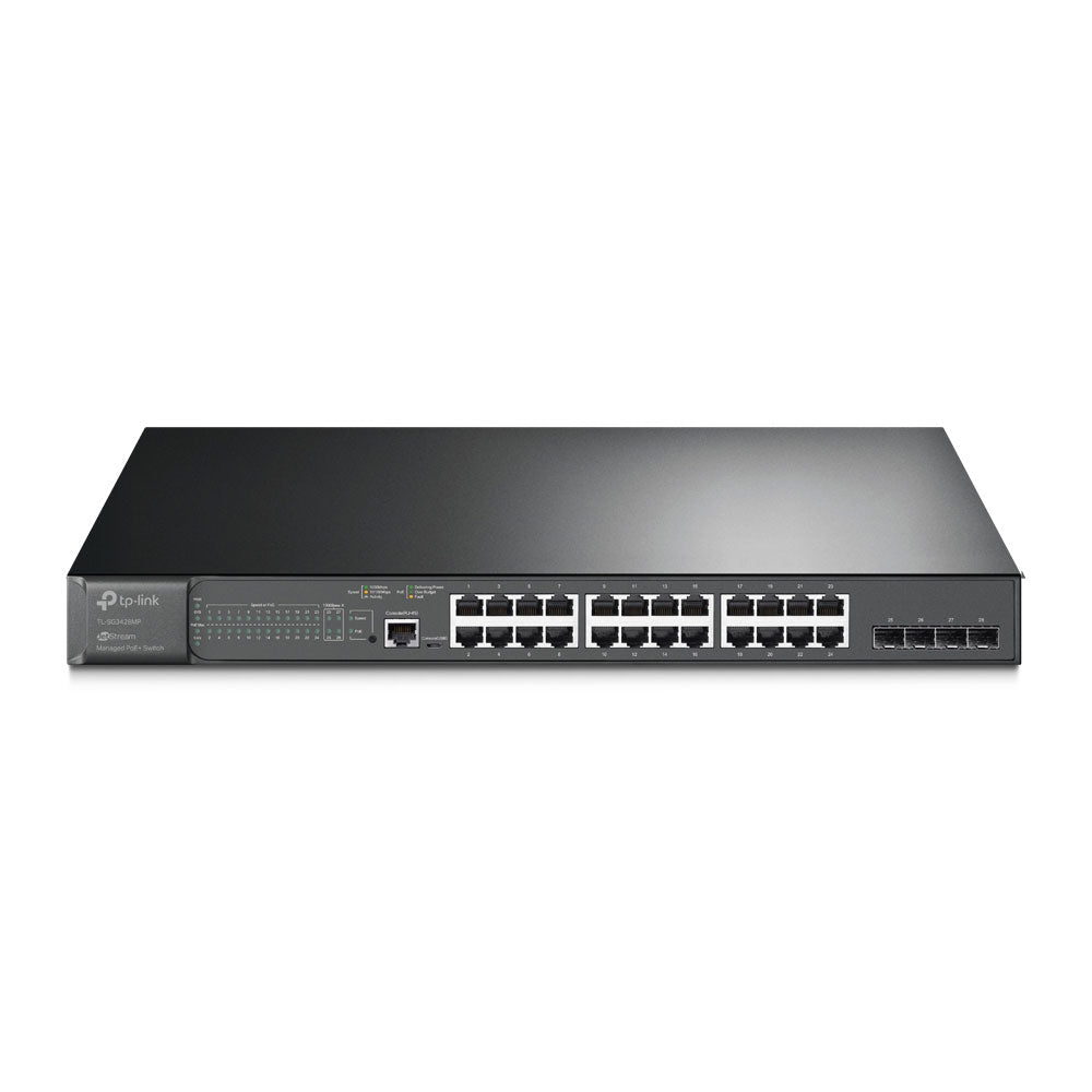 Commutateur Gigabit L2+ avec 24 ports PoE+ et 4 SFPs