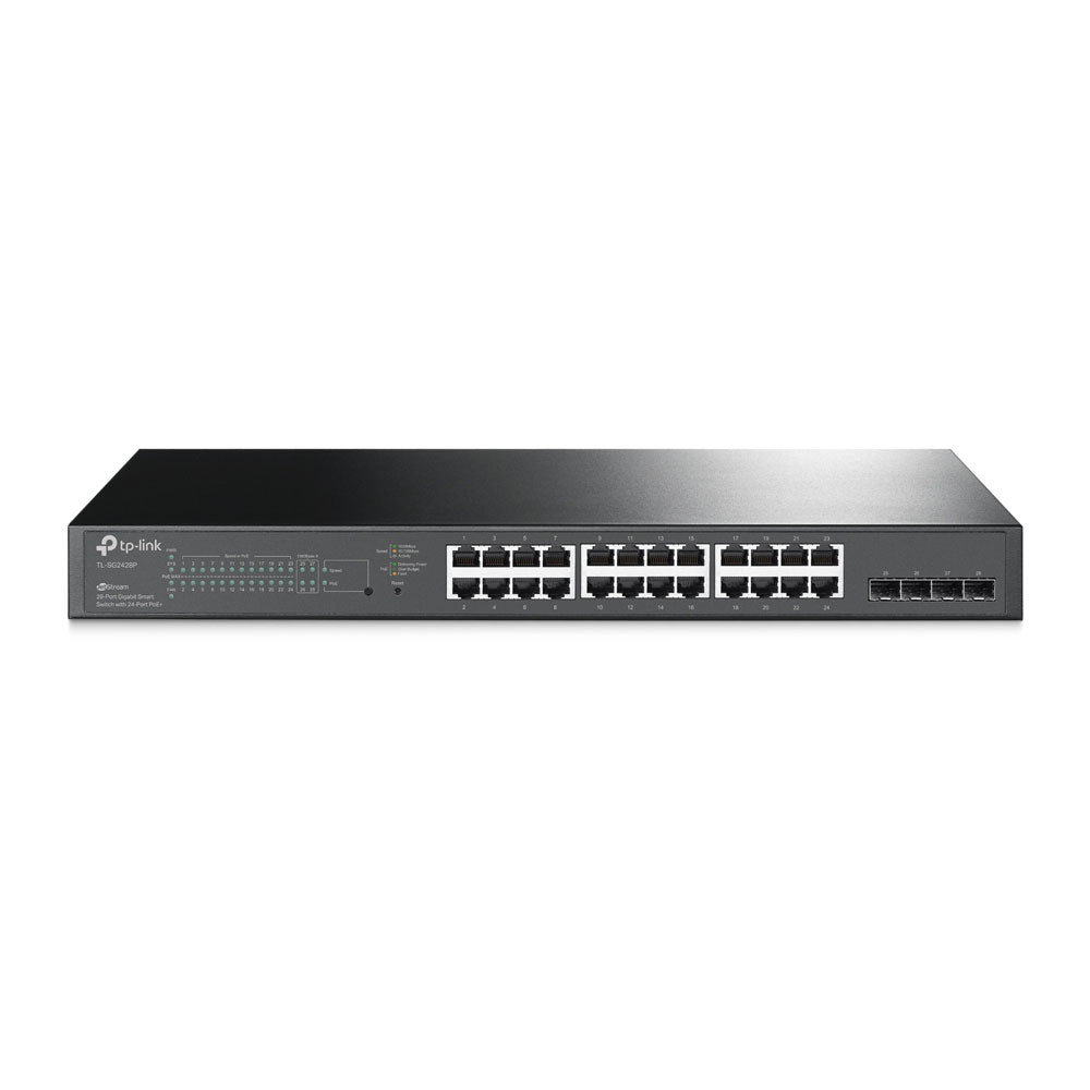 Switch Gigabit L2+ avec 24 ports PoE+ et 4 SFPs