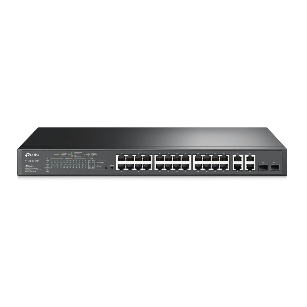 Switch L2+ avec 24 ports PoE+ et 2 ports combo