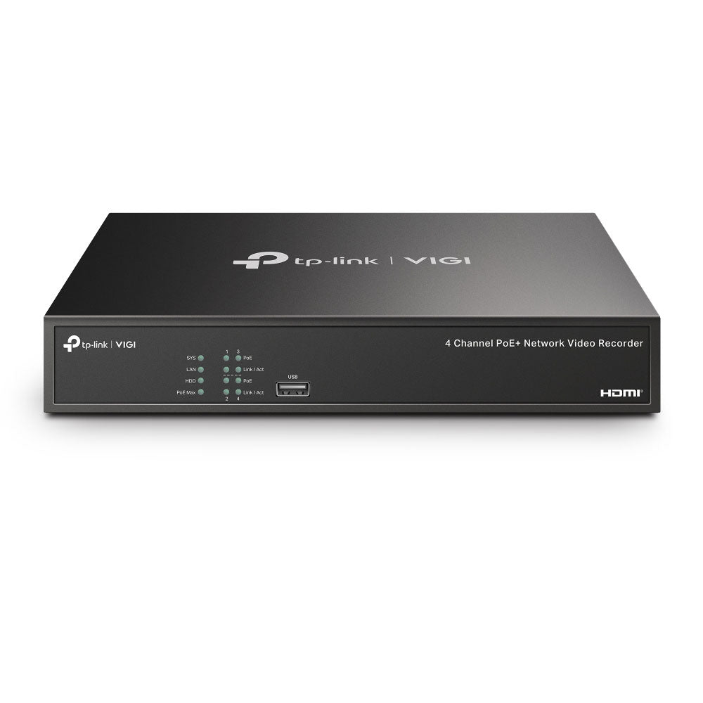 VIGI NVR à 4 canaux avec 4 PoE+.